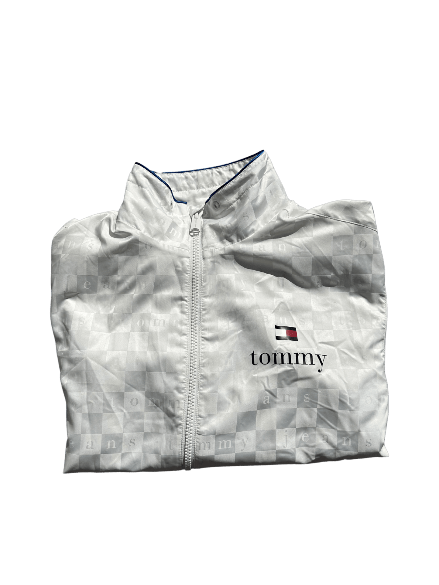 Tommy Hilfiger Windbreaker L - silvervintage