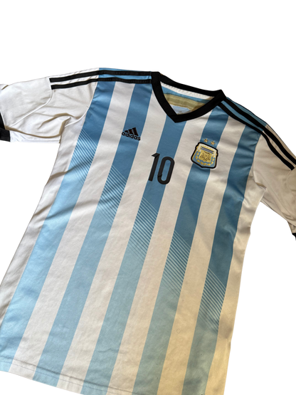 Adidas Argentinien Messi Trikots (S) - silvervintage