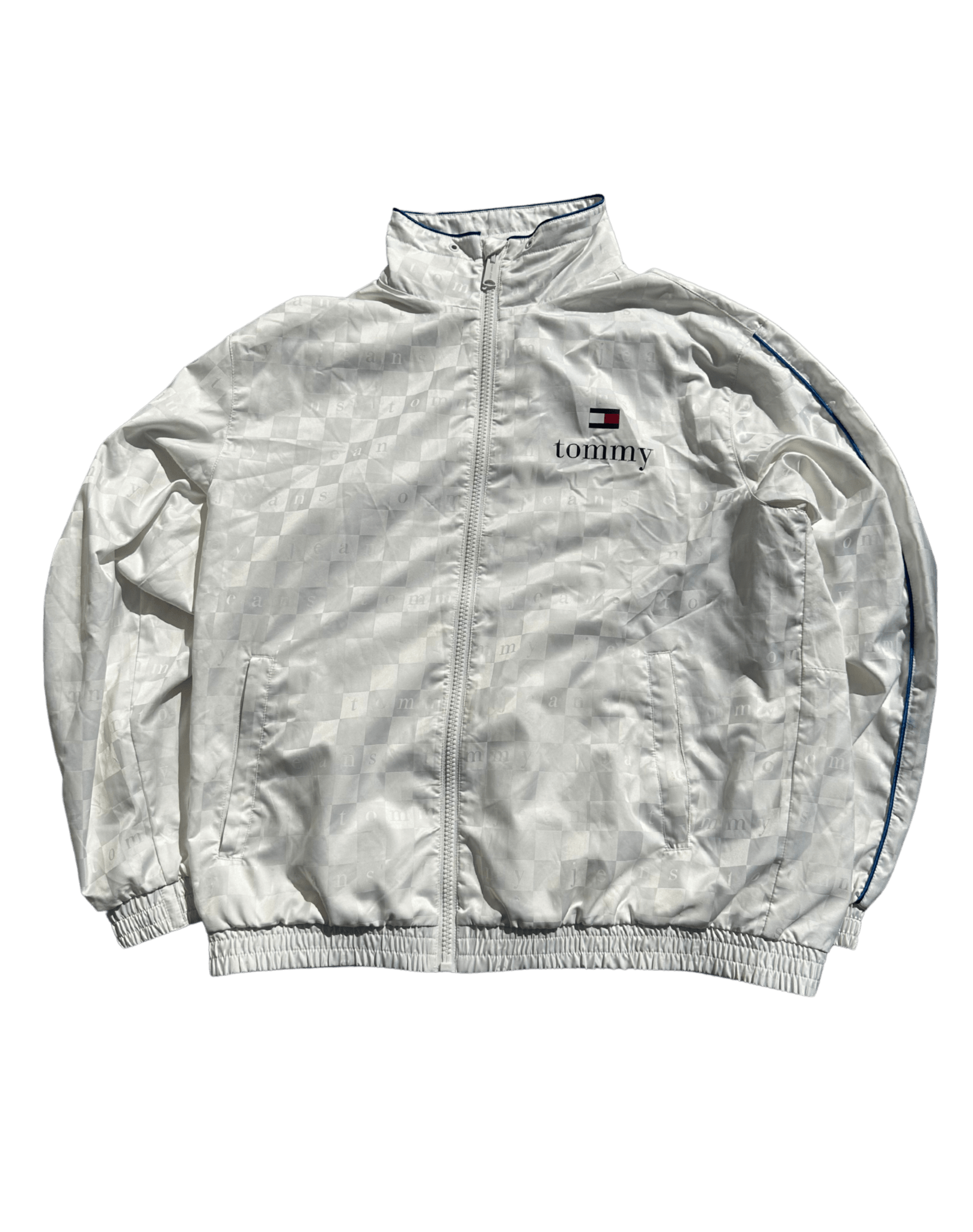 Tommy Hilfiger Windbreaker L - silvervintage