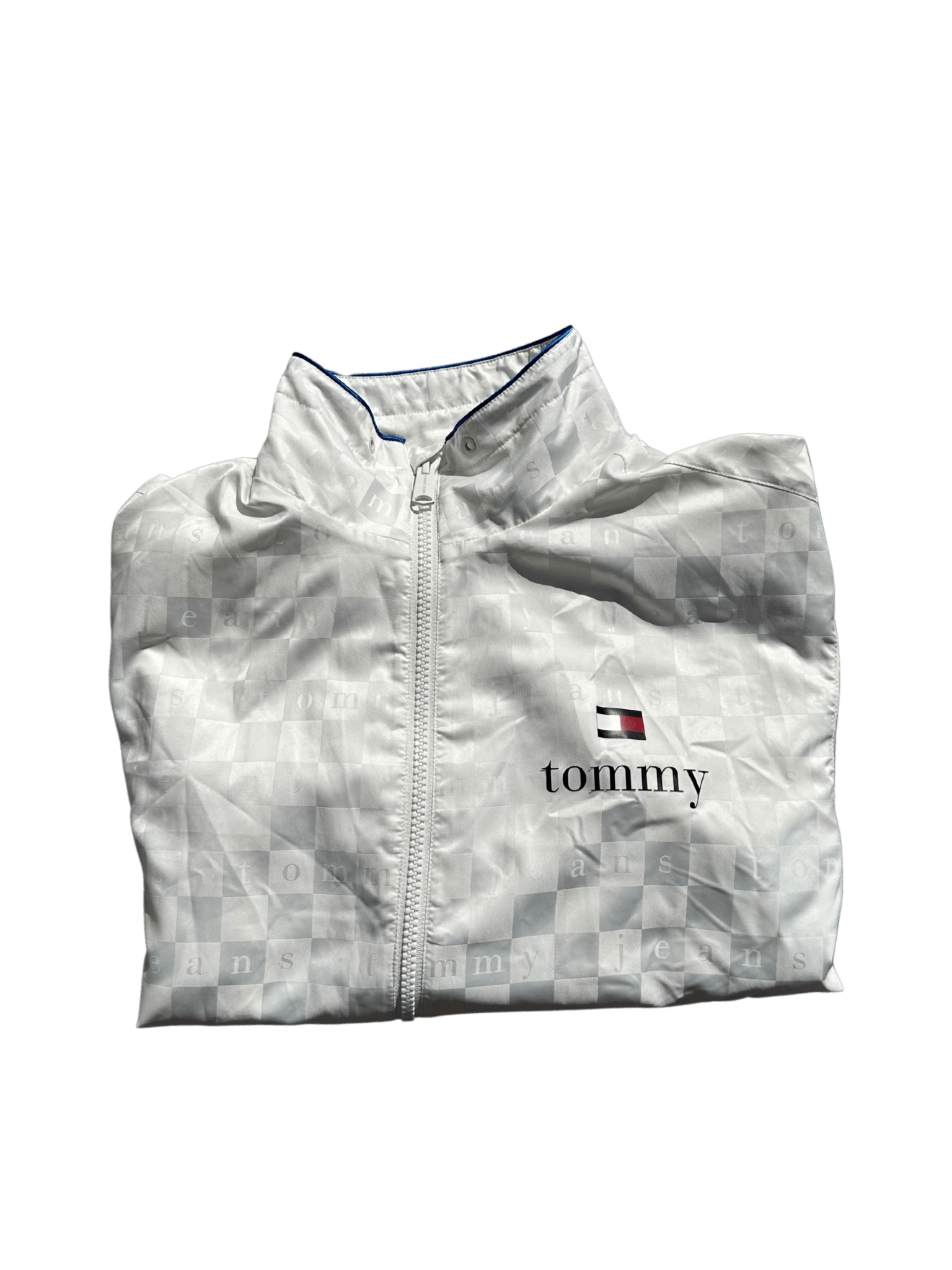 Tommy Hilfiger Windbreaker L - silvervintage