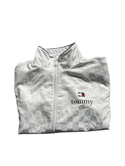 Tommy Hilfiger Windbreaker L - silvervintage