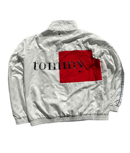 Tommy Hilfiger Windbreaker L - silvervintage