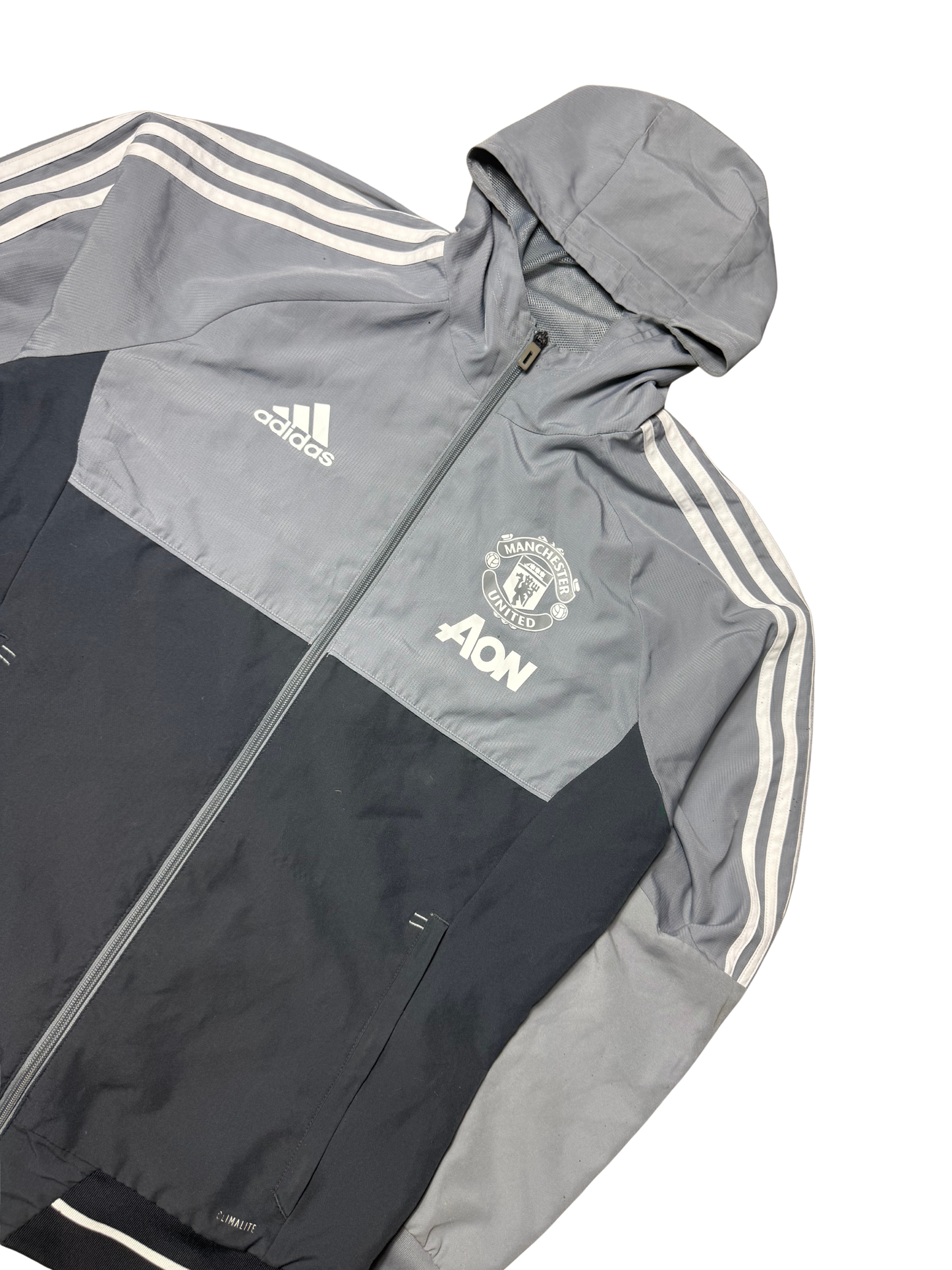 Adidas Man United Trainingsjacke (M) - silvervintage